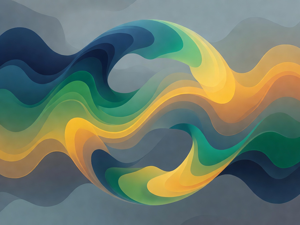 Abstract gradient showing fluid transfer of resources indicating working capital cycles