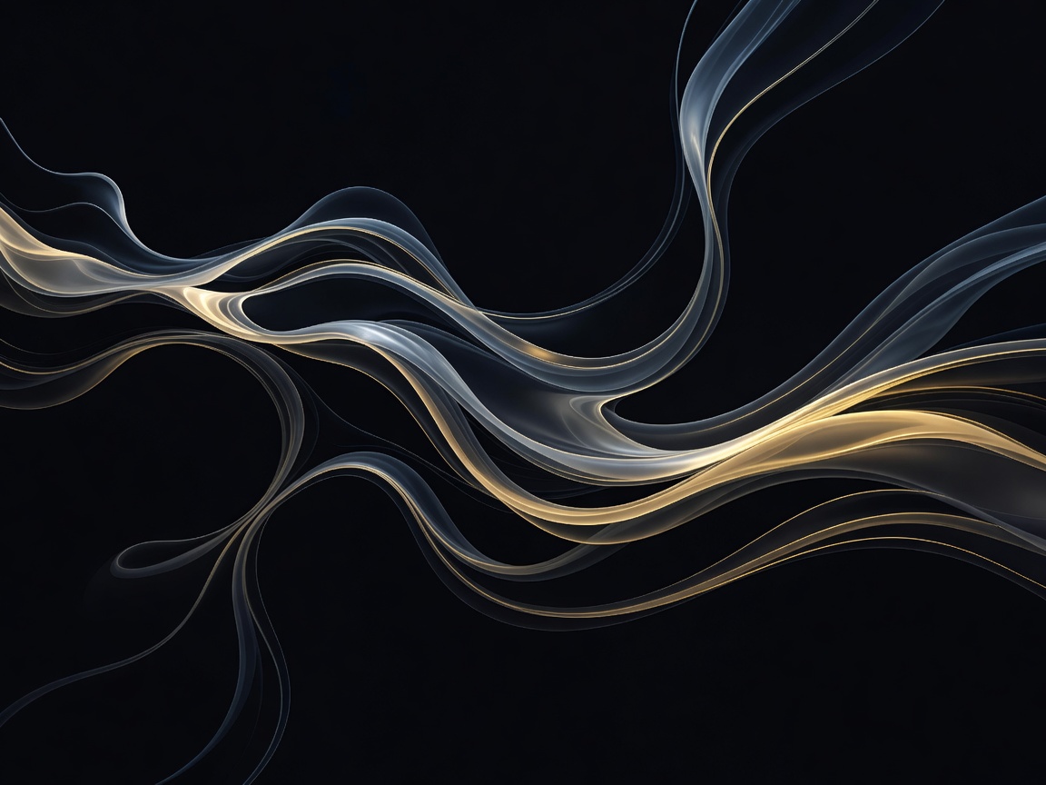 Abstract continuous fluid lines depicting the ingress and egress of agency working capital